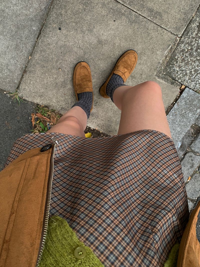 [MADE] Bellis checkered mini skirt