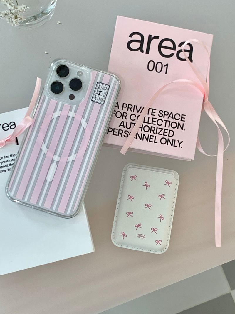 ribbon macsafe wallet (white)