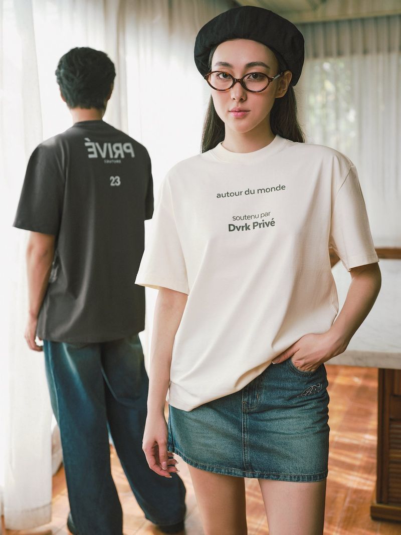 DVRK PRIVÉ WORLD TEE - GREY