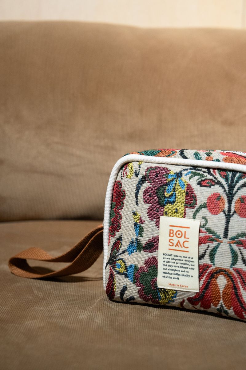 antique handy pouch_beige