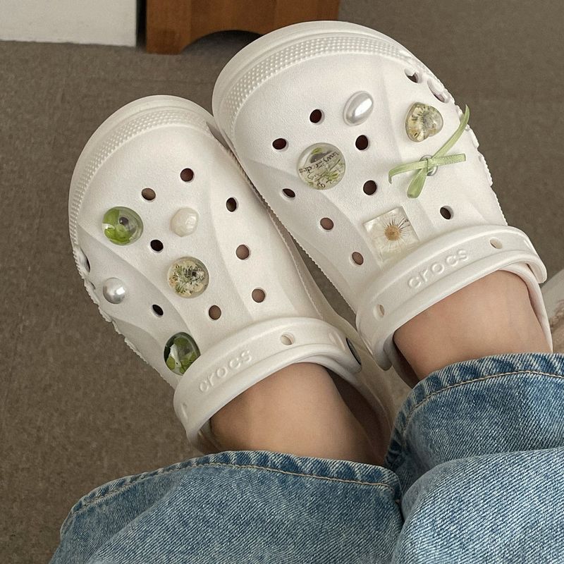[made]vintage floural ver resin shoes charm set 