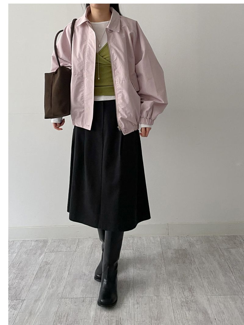 Return Pocket Overfit Bomber Jacket