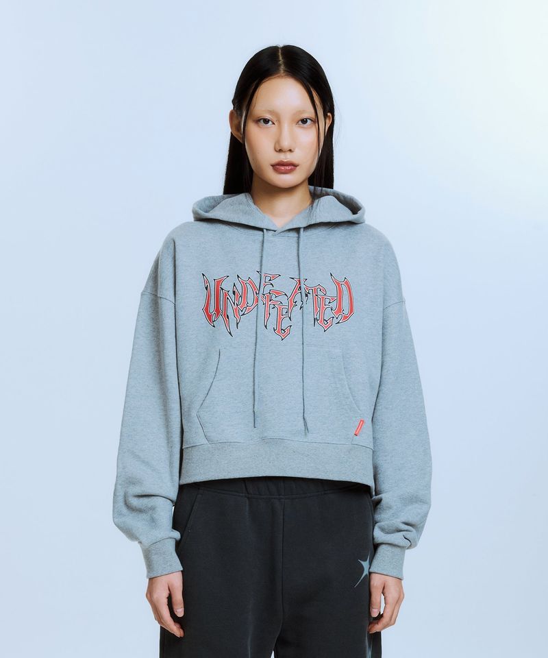 ARCHIVE BOLD（アーカイブボールド）の「UNDEFEATED CROP HOOD (GRAY)（Tops）」