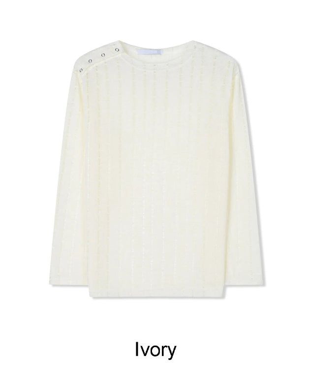 Tene Vintage Shoulder Button T-shirt