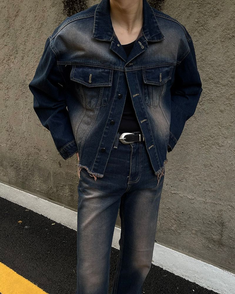 MG618 Brownie Damage Crop Jacket
