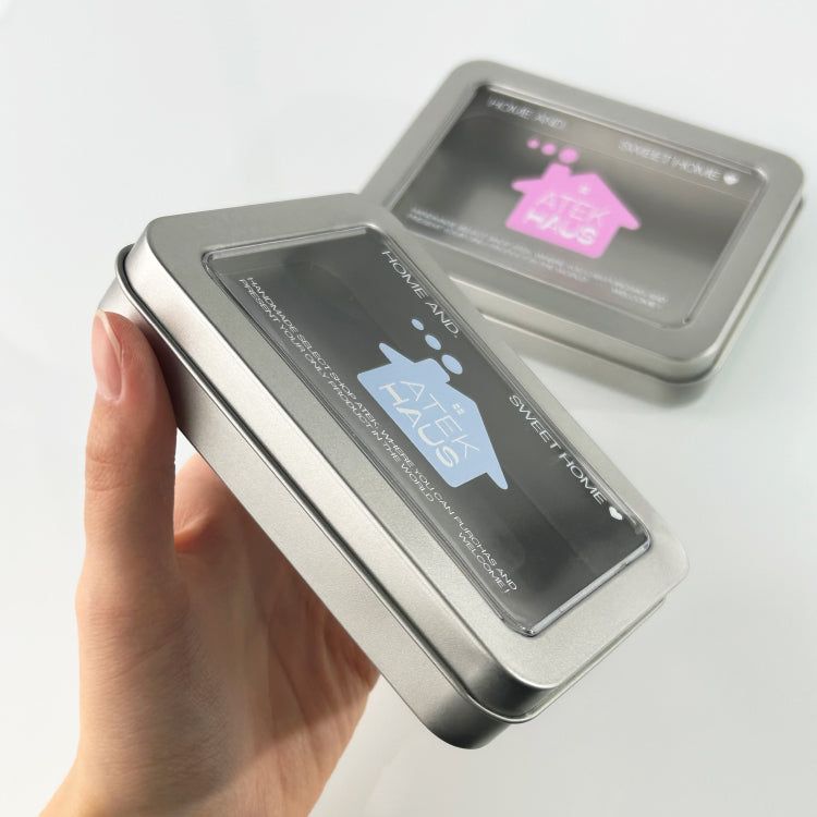 House Silver Mini Tin Case(Blue)