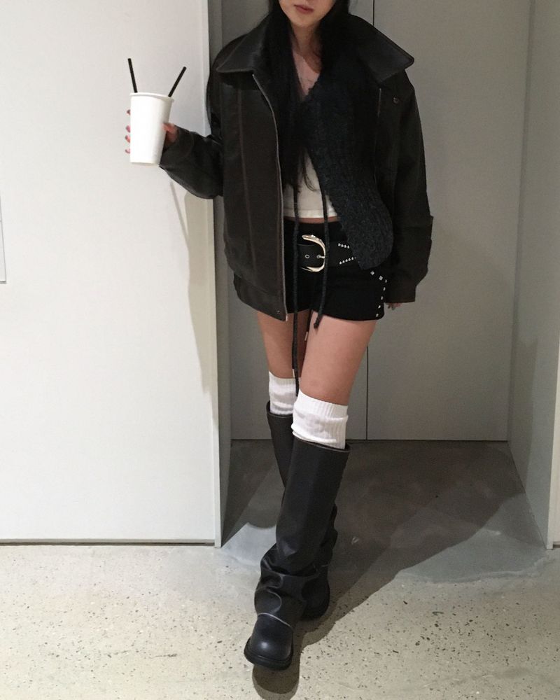 Vintage fold warmer boots