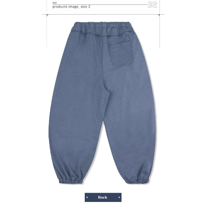 PIGMENT CUTTED BALLOON SWEATPANTS_BLUE NAVY
