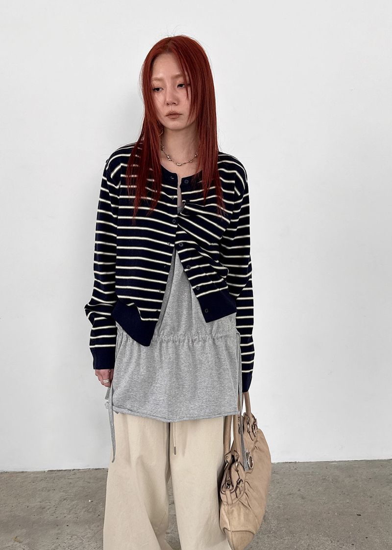 [MADE] Phoneradi Striped Knit Cardigan