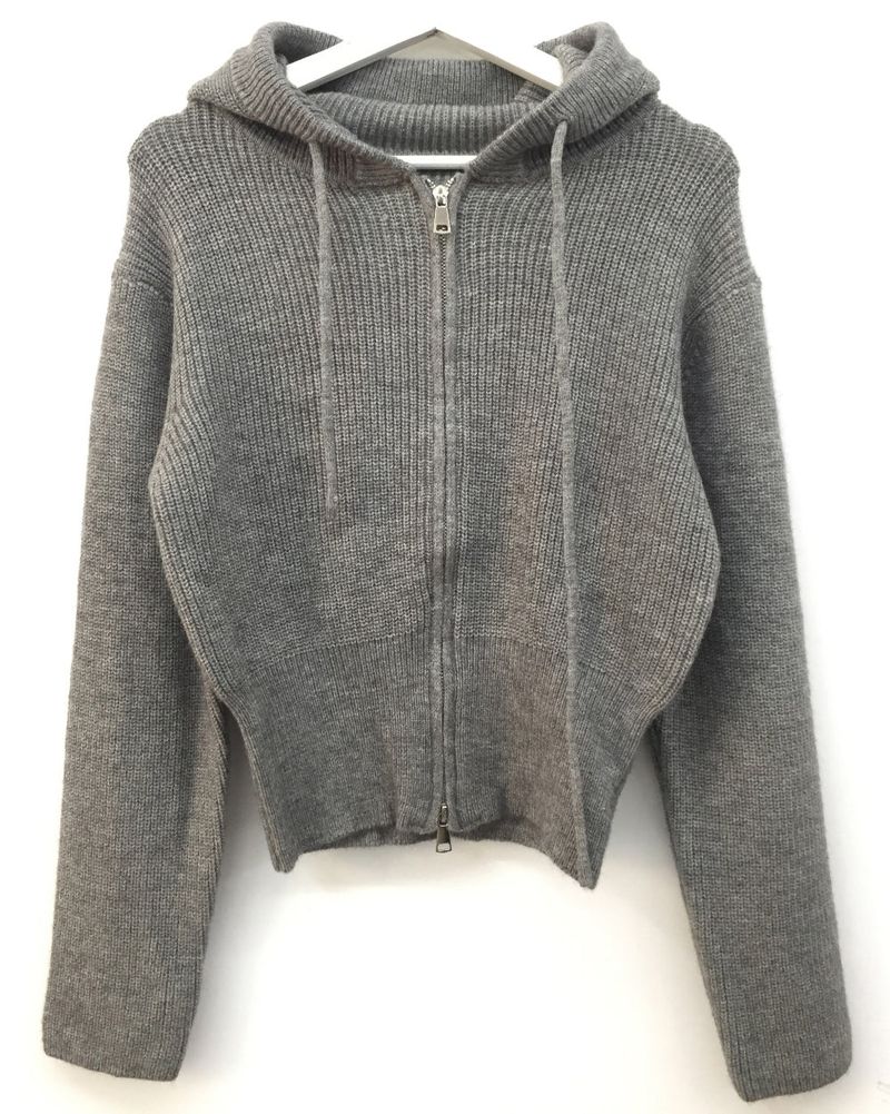 Knit Hoodie Zip-Up (3color)