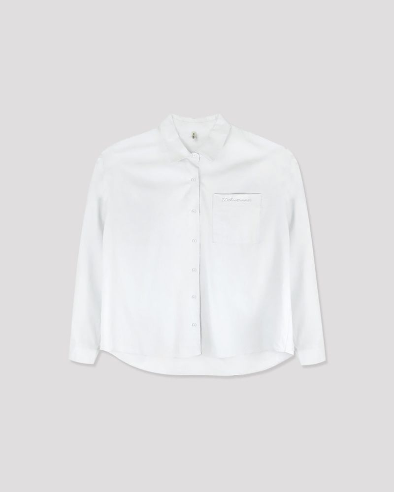 Oxford logo shirt_ivory
