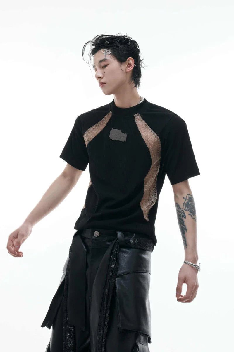 Argue Cultureの「Colorblock Textured Fitted Tee(Tops)」