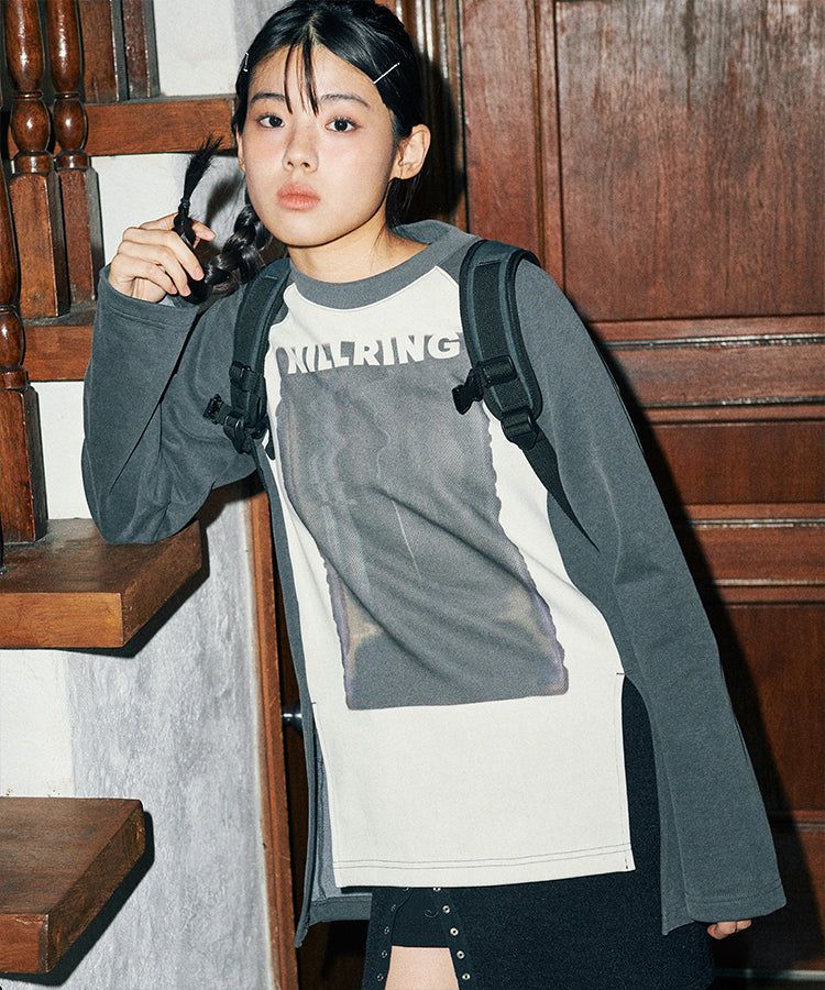 NILLRING（ニルリン）の「T17.00 ラグランロングスリーブTシャツ（トップス）」