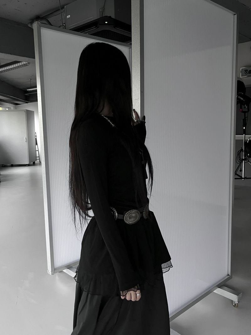 URBAN UNIQUE(アーバンユニーク)の「dot layered shirring lace one-piece (2color)(Tops)」