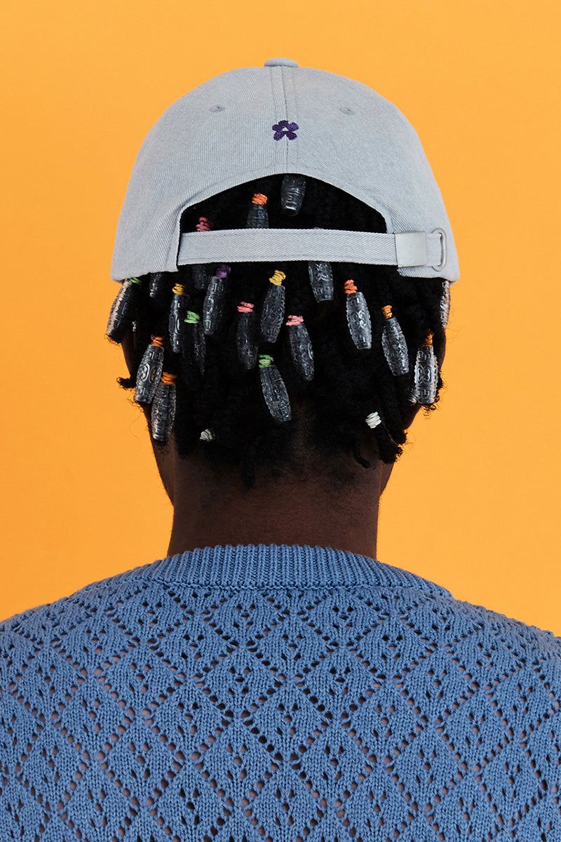 SLOGAN BALL CAP / GREY