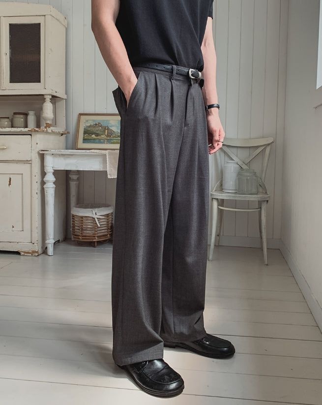 2PLAN（ツープラン）の「Dainel Two-Tuck Wide Slacks（Pants）」