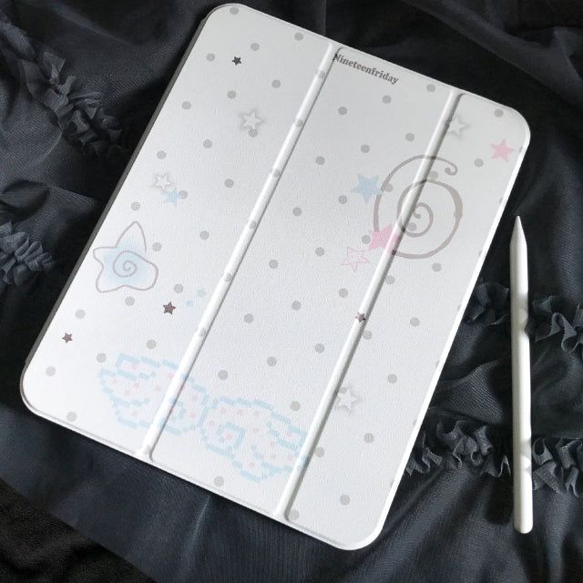Angel Star Dot Pattern iPad Cover Case