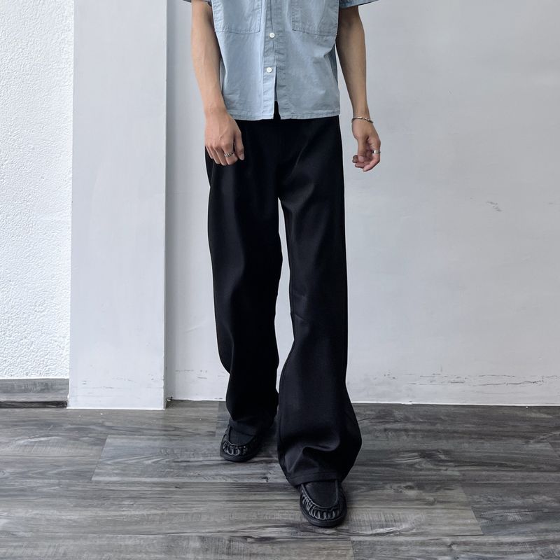 Bias Panel Wide Trousers