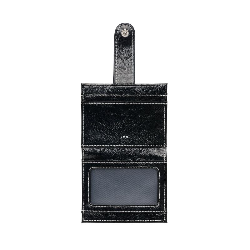 Mini Daisy Photo Slot Card Holder Card Wallet black