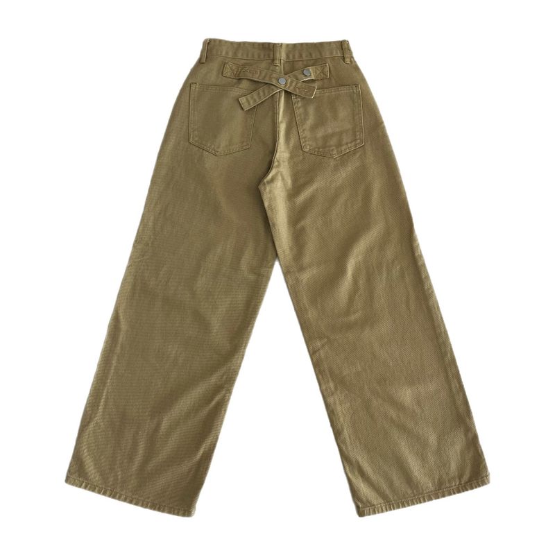 Back Point Bizzo Wide Long Denim Pants