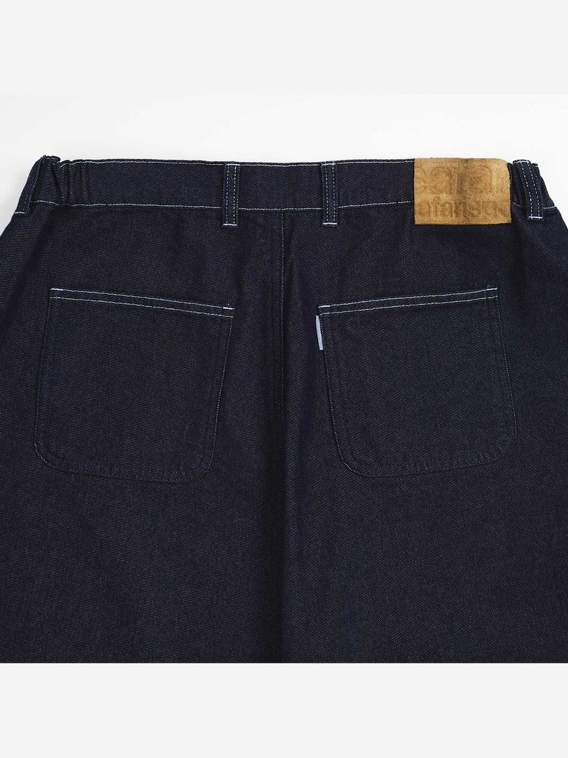REGULAR WIDE WORK HALF PANTS (DENIM)