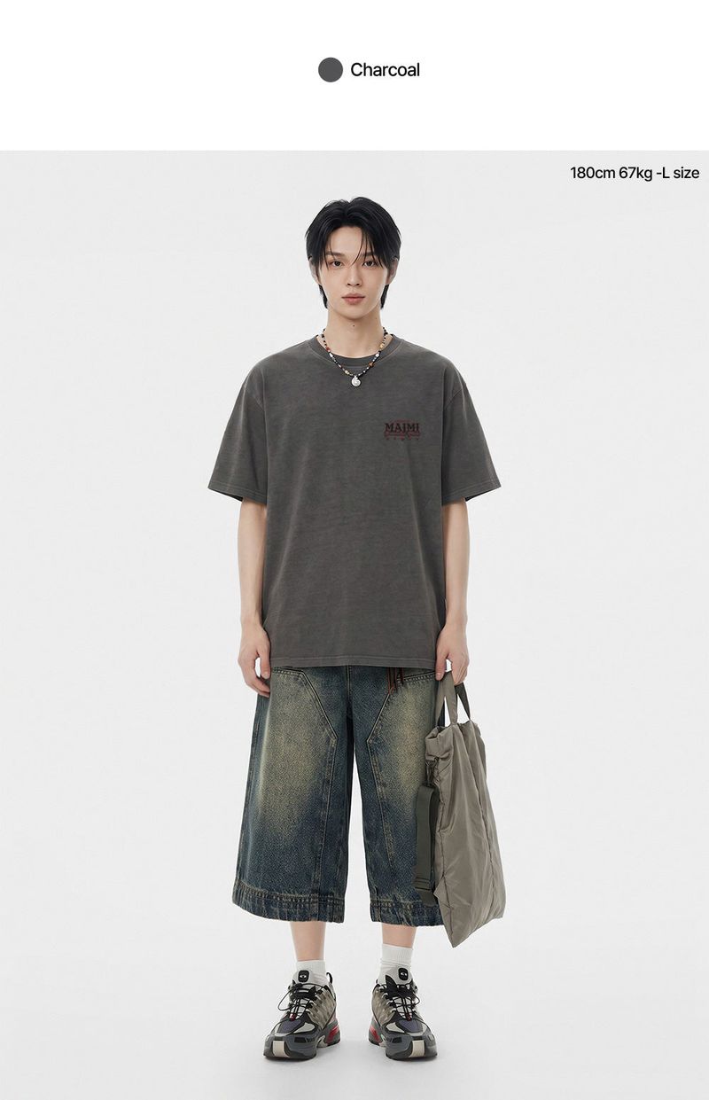 paradise feels pigment-dyed short-sleeve t-shirt (3color)