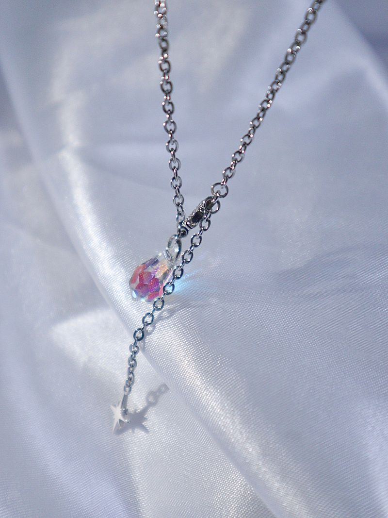 crystal mood necklace
