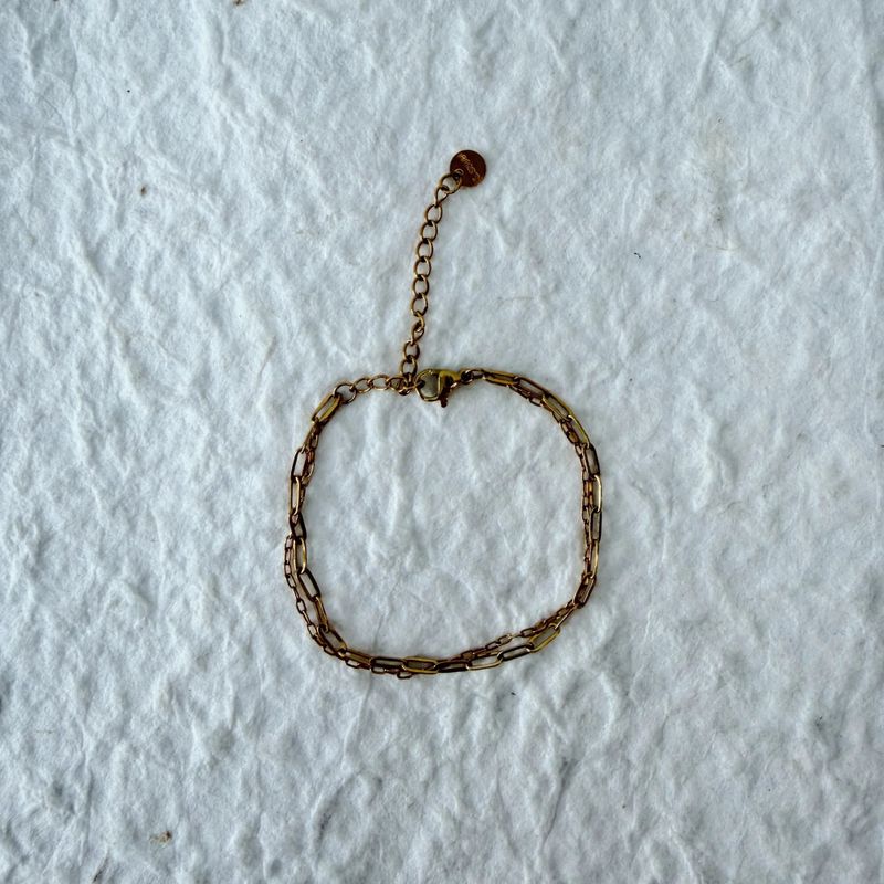 Vintage Double Chain Bracelet