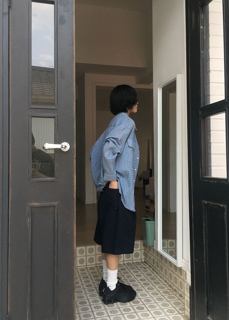 SNAP BERMUDA PANTS
