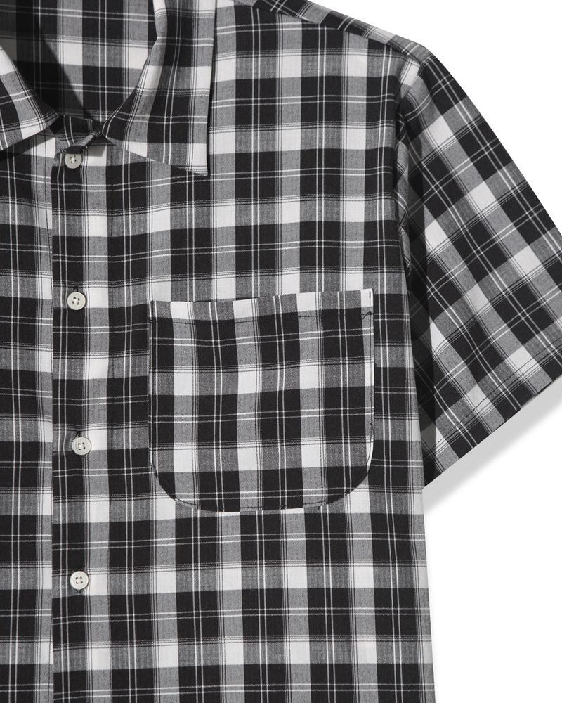 Rendro Square Check Half Shirt