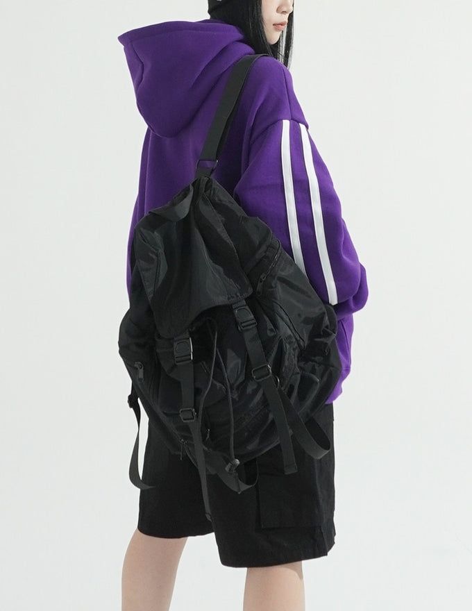 Multi Pocket String Backpack