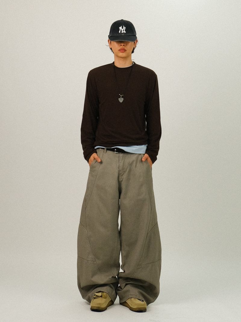 OE Curved Panel Wide Pants
