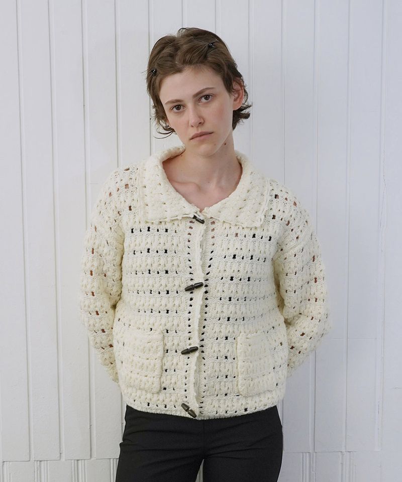 WITHOUTSUMMER（ウィズアウトサマー）の「Loom crochet cardigan（Tops）」