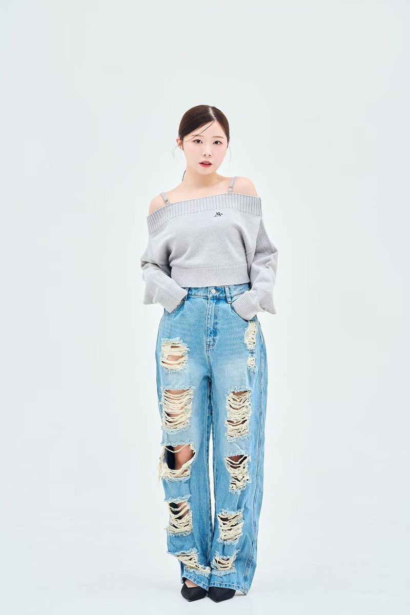damage denim pants