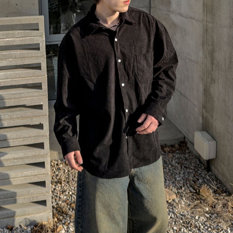 JIIGEUM（ジグム）の「Lea Oversized Corduroy Shirt（Tops）」