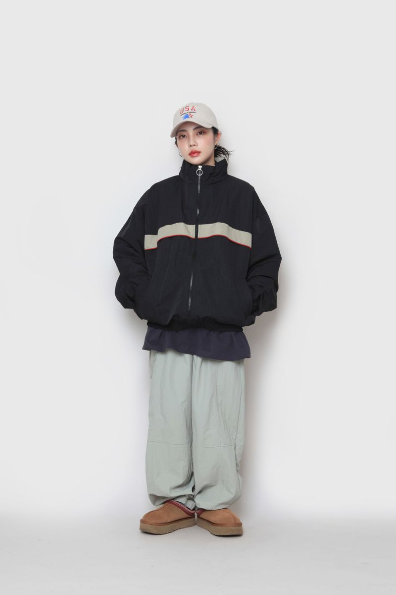 Mid Colour Piping Zip-Up