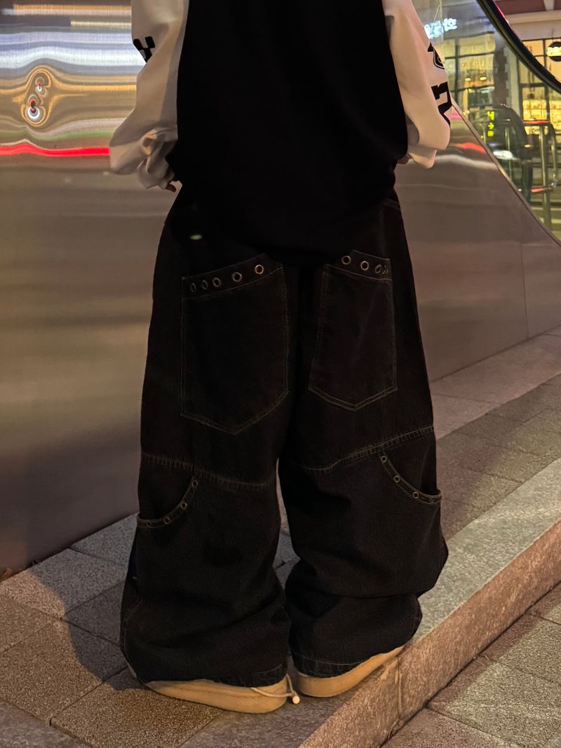 アイレットポケットバルーンデニムパンツ