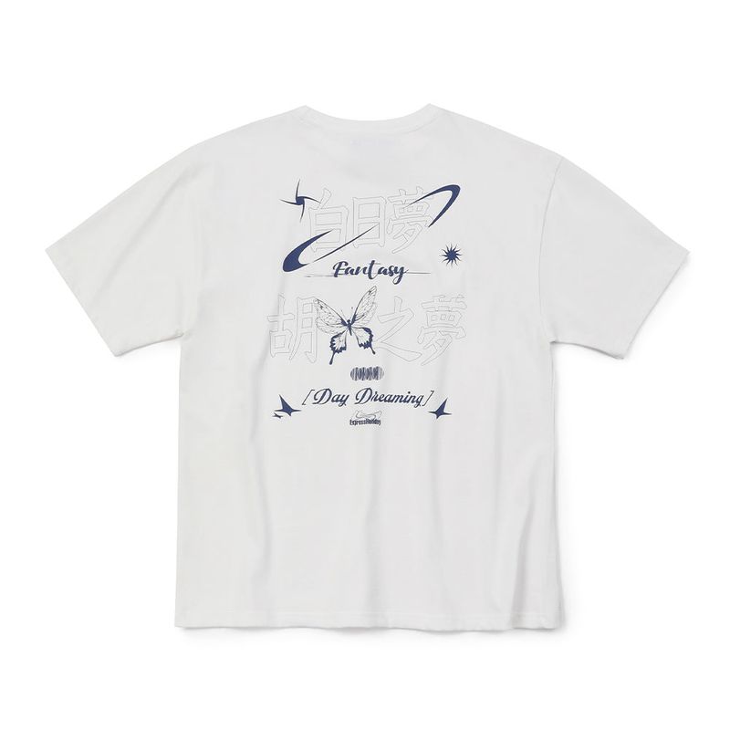 Express Holiday（エクスプレスホリデー）の「D.O.F ピグメントハーフTシャツ_アイボリー（トップス）」