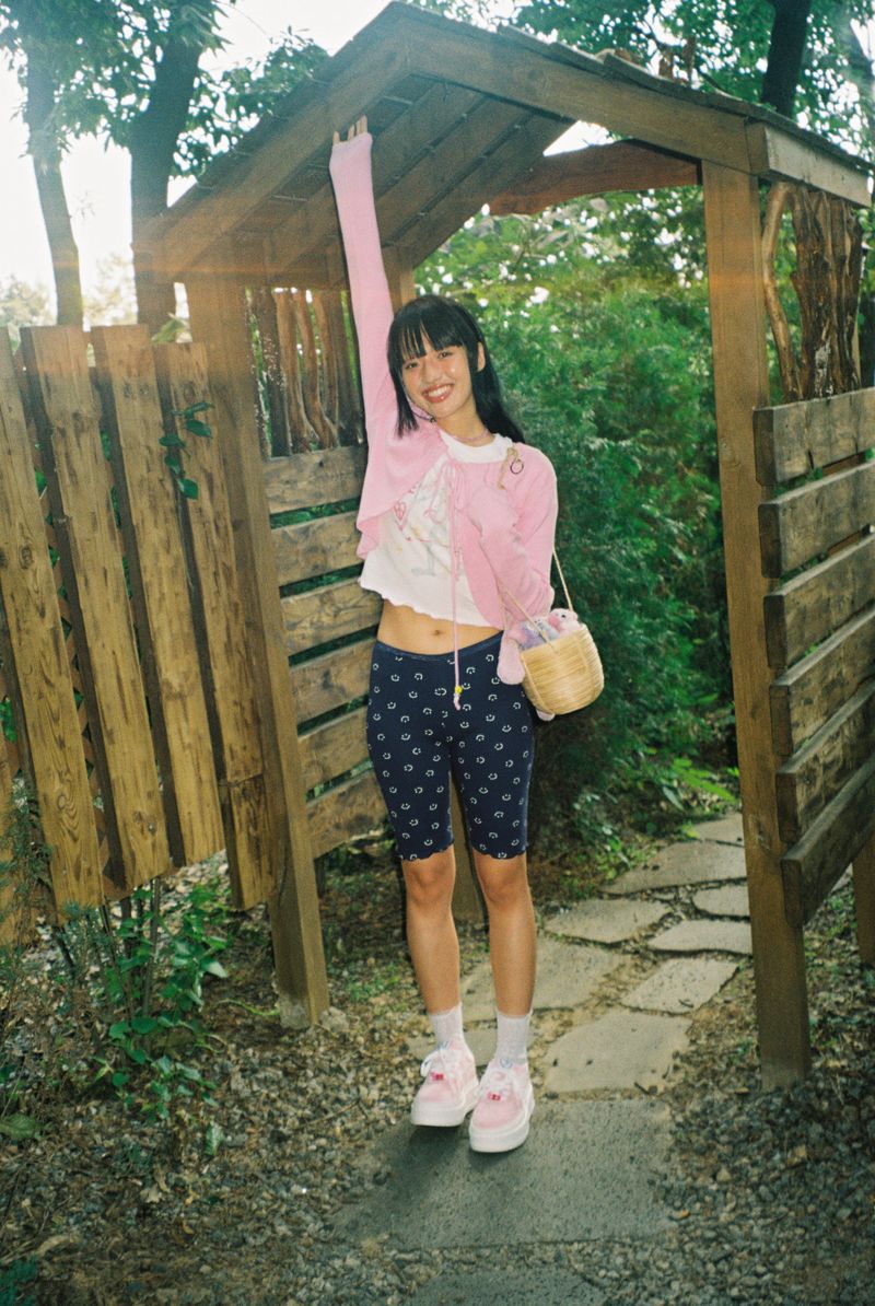 smile leggings navy