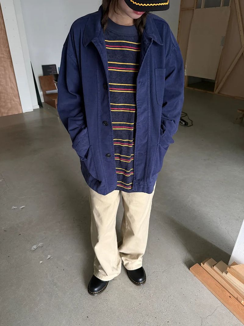 peach work jacket