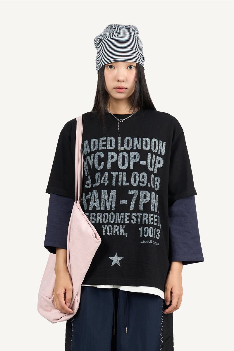 Raucohouse（ラウコハウス）の「Pop-up vintage print T-shirt（Tops）」