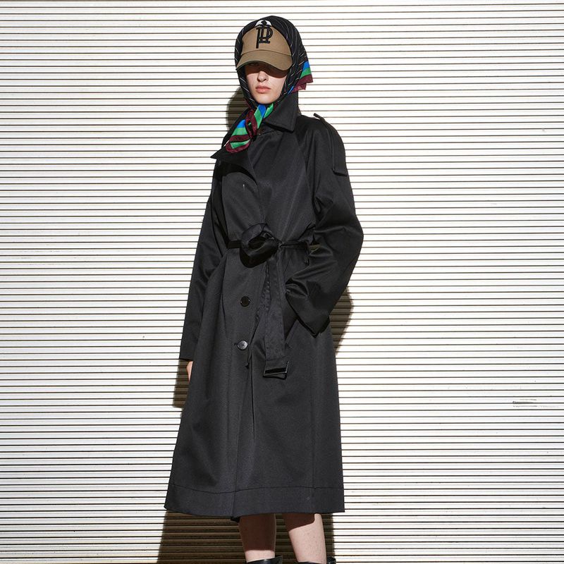  [UNISEX] MILO TRENCH COAT, BLACK