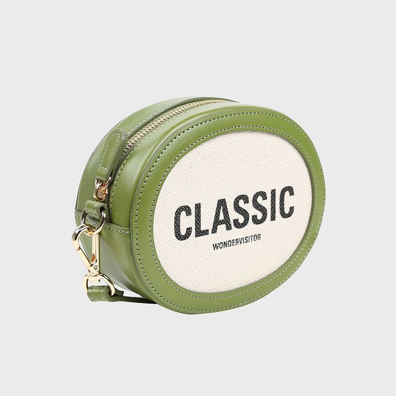 wonder visitor（ワンダービジター）の「Classic oval mini cross bag [Olive]（Bags）」