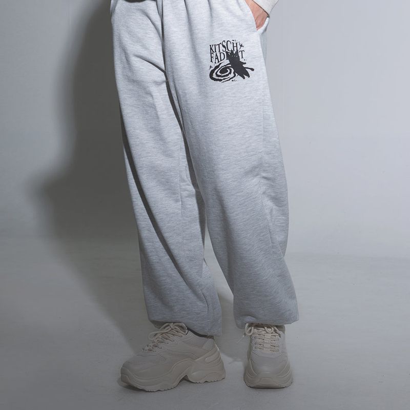 NEWKITSCH(ニューキッチジェネレーション)の「KITSCH CAT JUMPING TRAINING PANTS (LIGHT MELANGE)(Pants)」