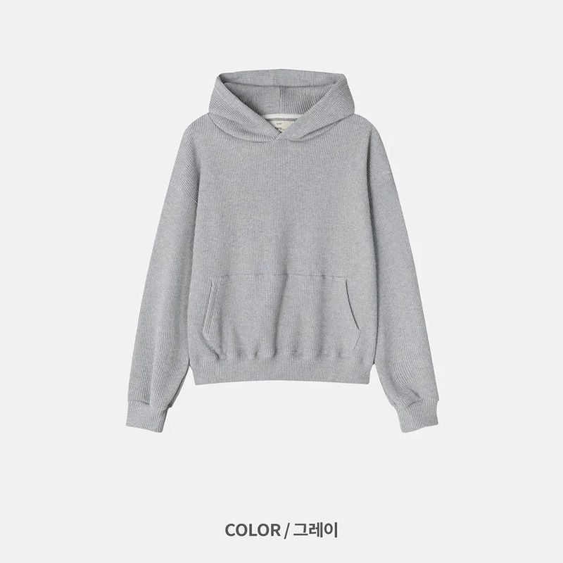waffle crop hoodie
