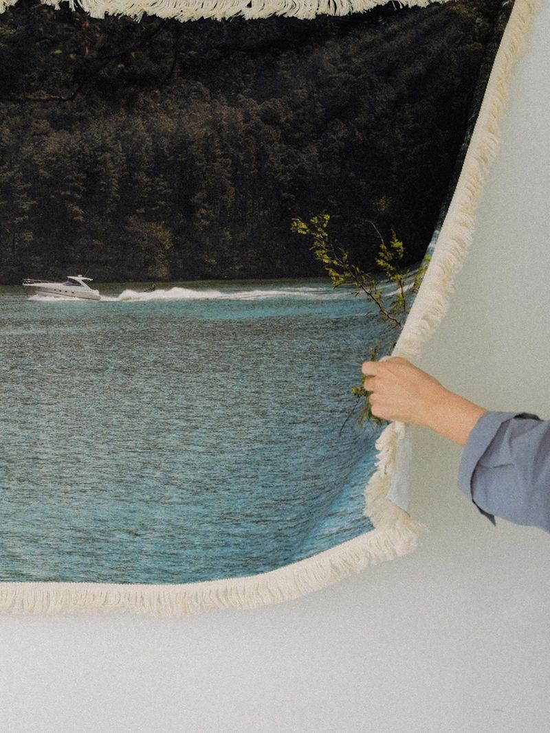 forest lake blanket