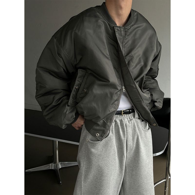  [S/S] Crop ma-1 jumper(2color)