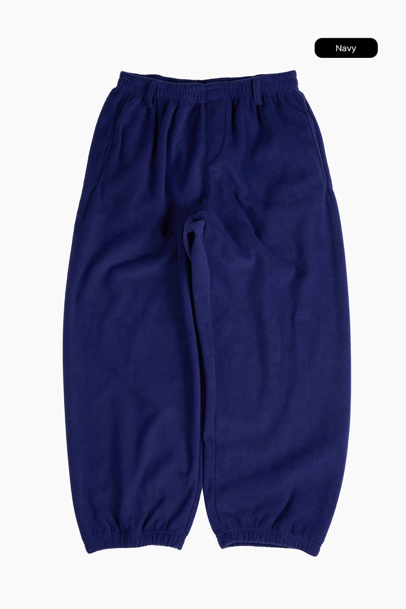 Cozy belted fleece jogger pants