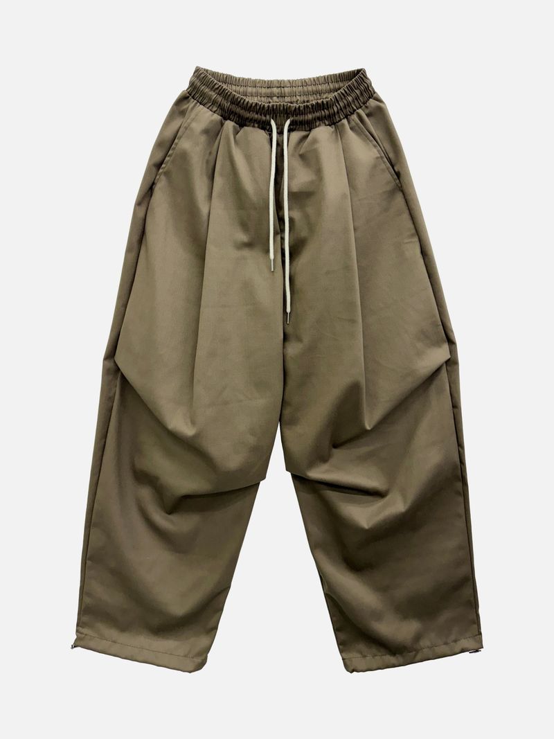 Tail Curved Wide Cotton Pants (4c)