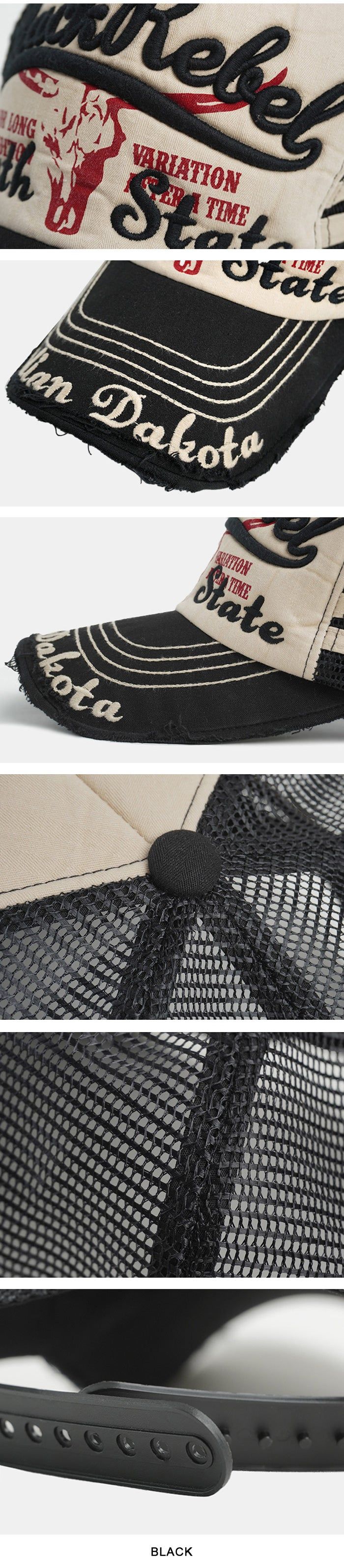 Amekaji Damage Mesh Ball cap